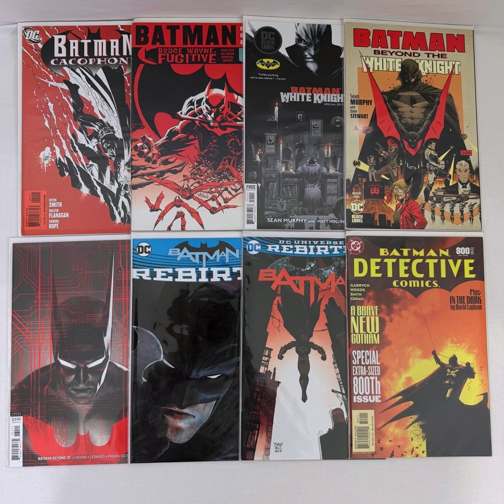 Batman Comic Book Lot White Knight Rebirth Detective Cacophony DC 8 books